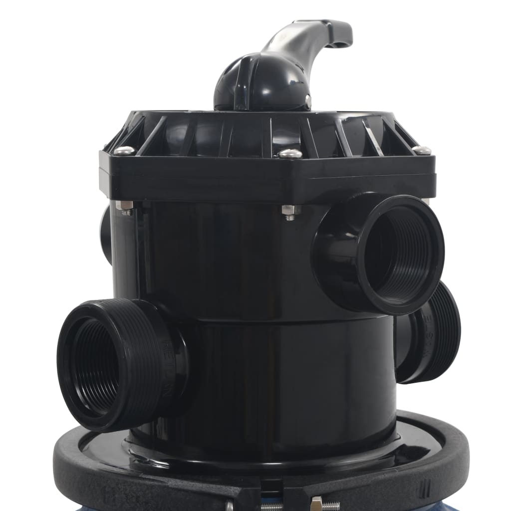Filtro a Sabbia per Piscine Valvola a 6 Posizioni Blu 560 mm | homemem39