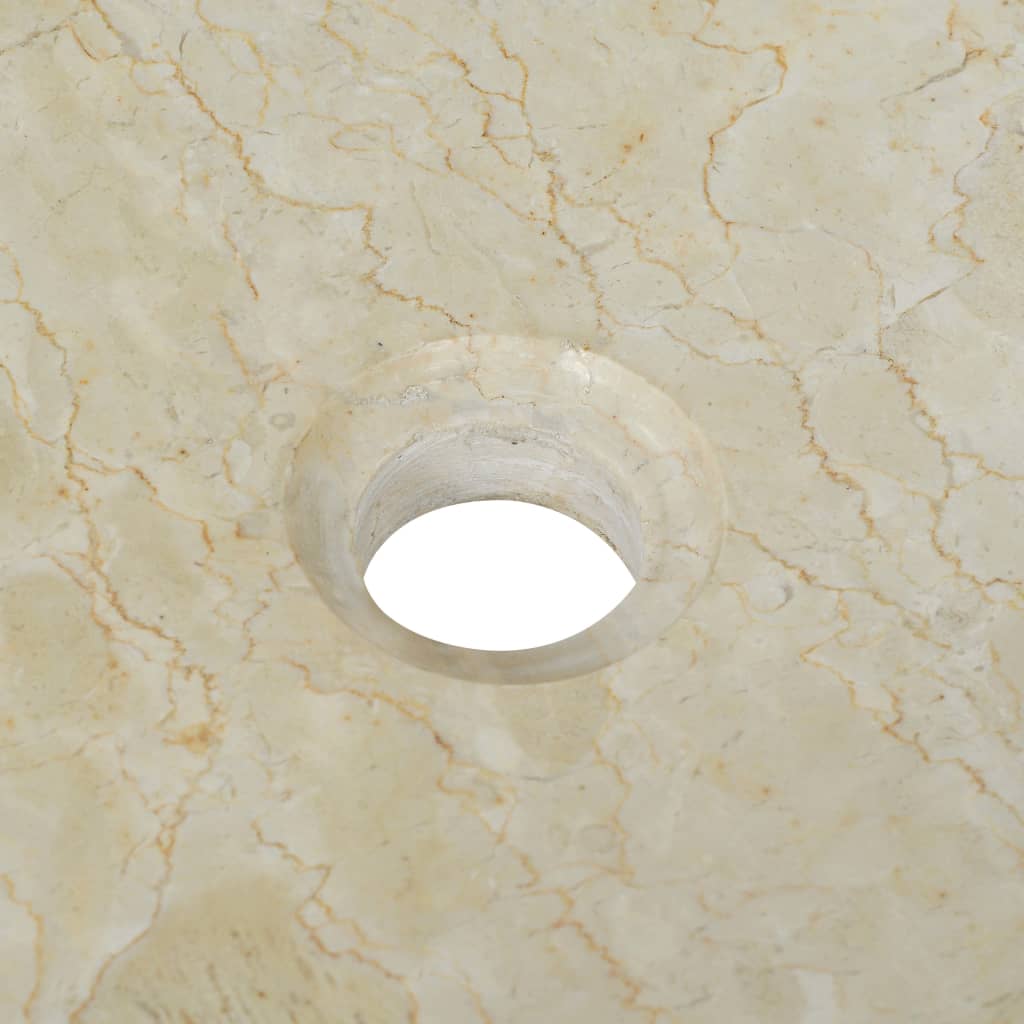 Lavandino 50x35x12 cm in Marmo Crema | homemem39
