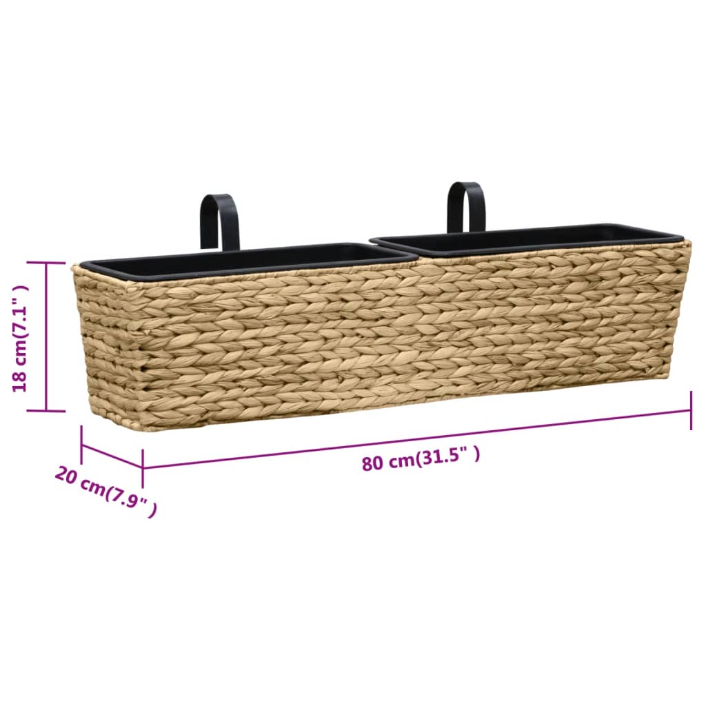 Fioriere 2 pz in Giacinto Intrecciato | homemem39
