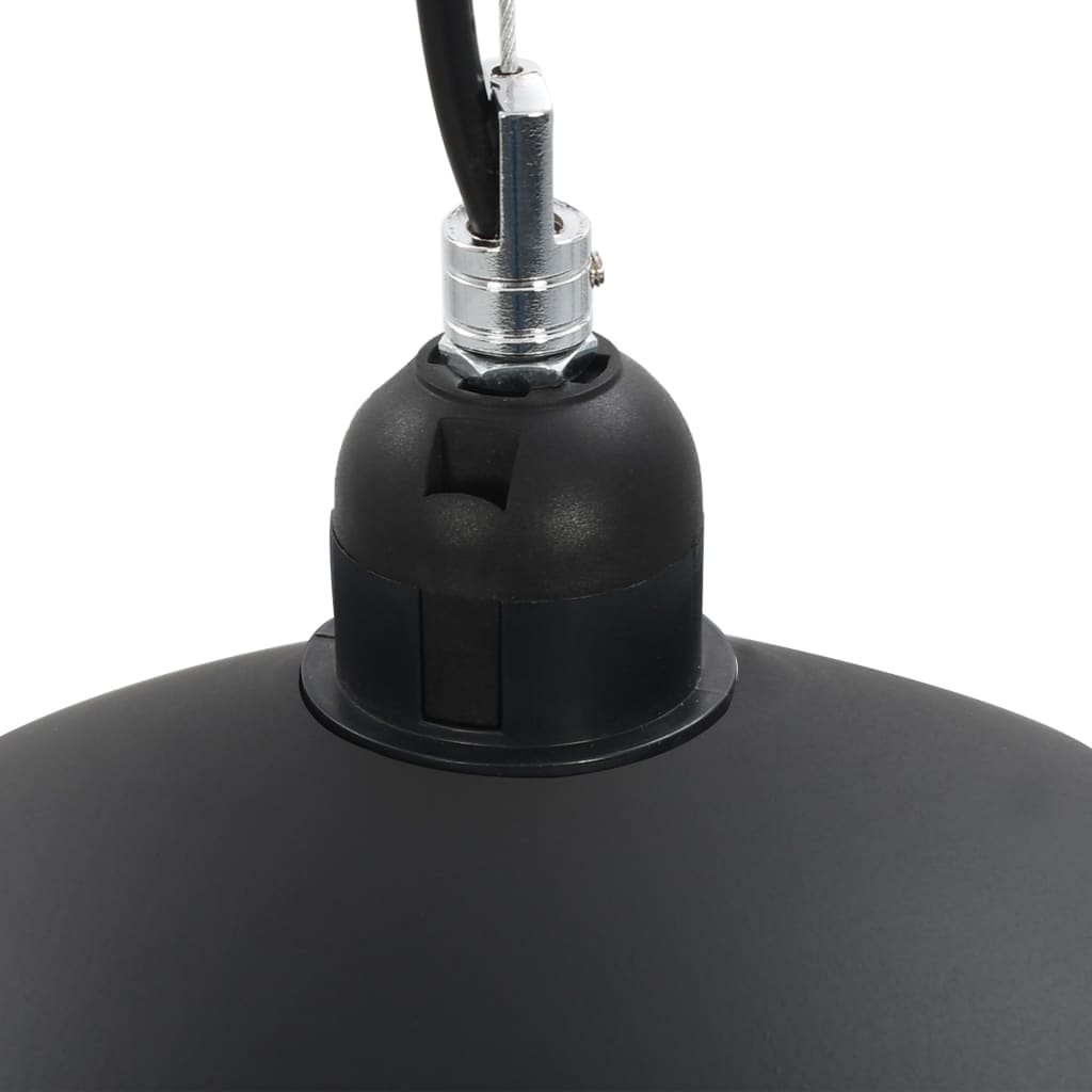 Lampadari 2 pz Nero e Oro Semi-Sferici 50 cm E27 | homemem39