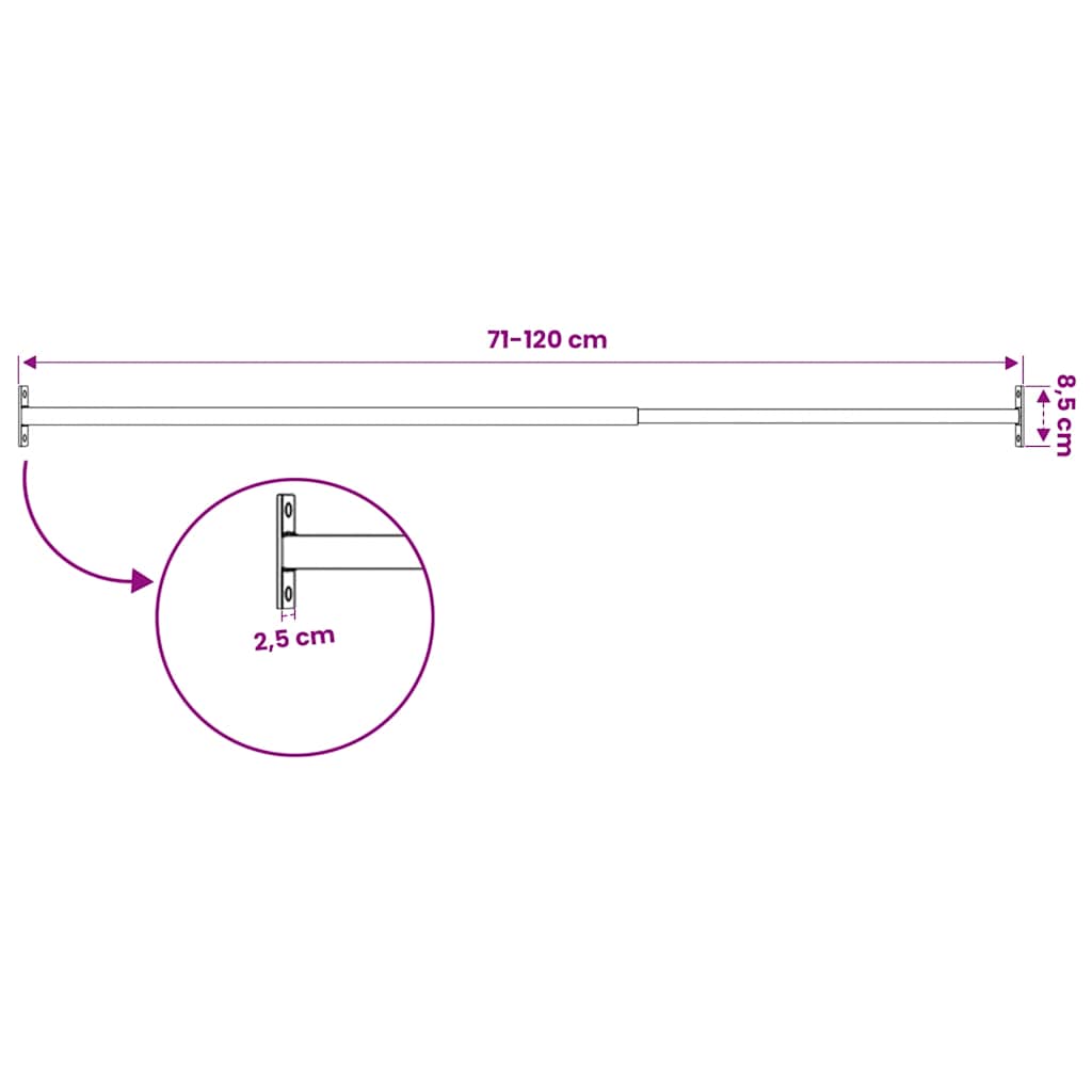 Barra di Sicurezza per Finestra Regolabile 710-1200 mm | homemem39