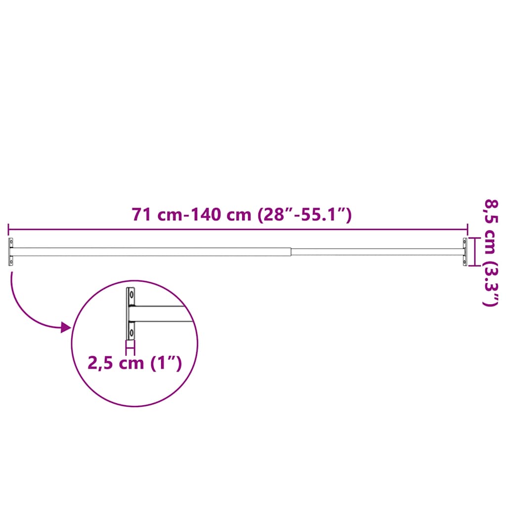 Barre di Sicurezza per Finestra Regolabili 3 pz 710-1200 mm