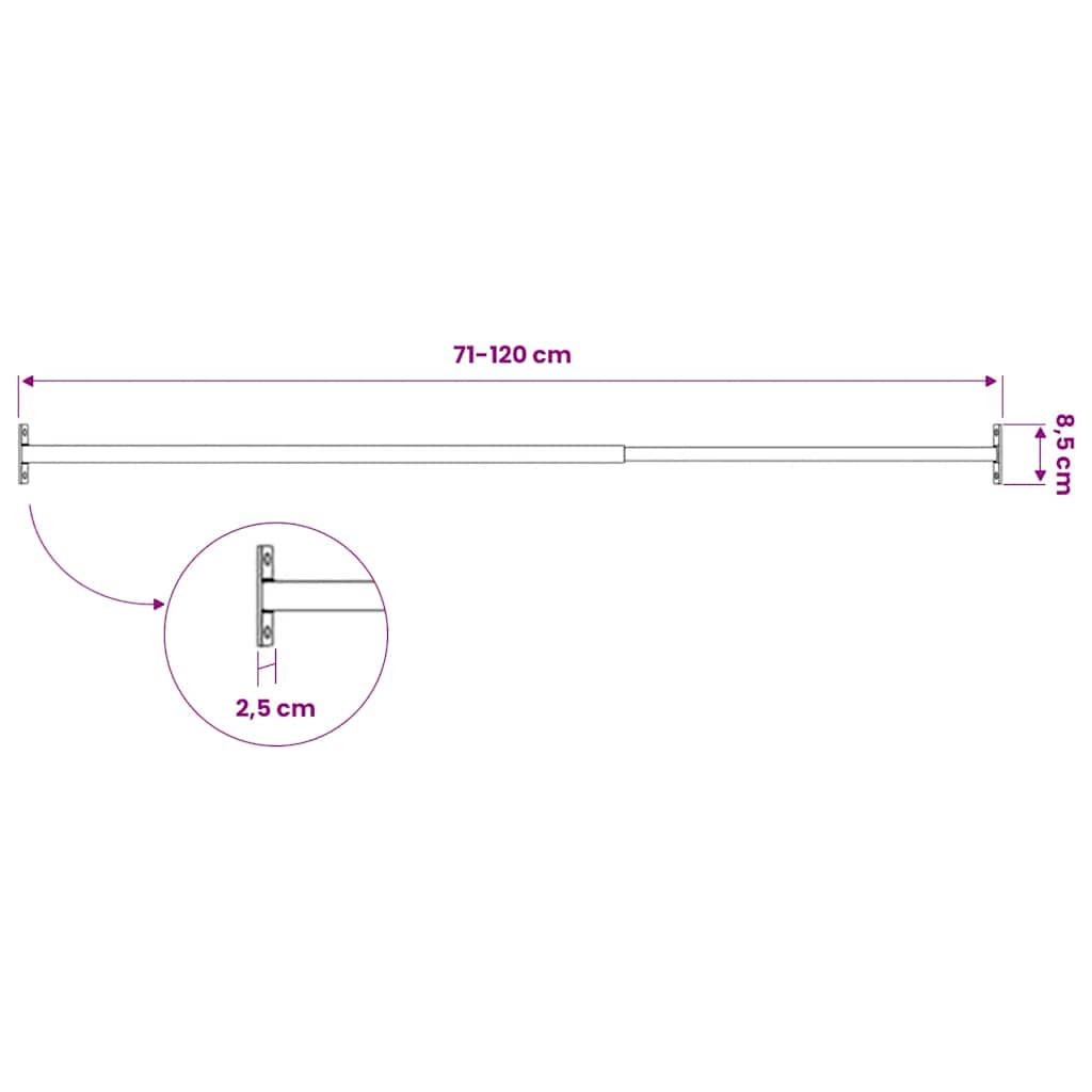 Barre di Sicurezza per Finestra Regolabili 3 pz 710-1200 mm | homemem39