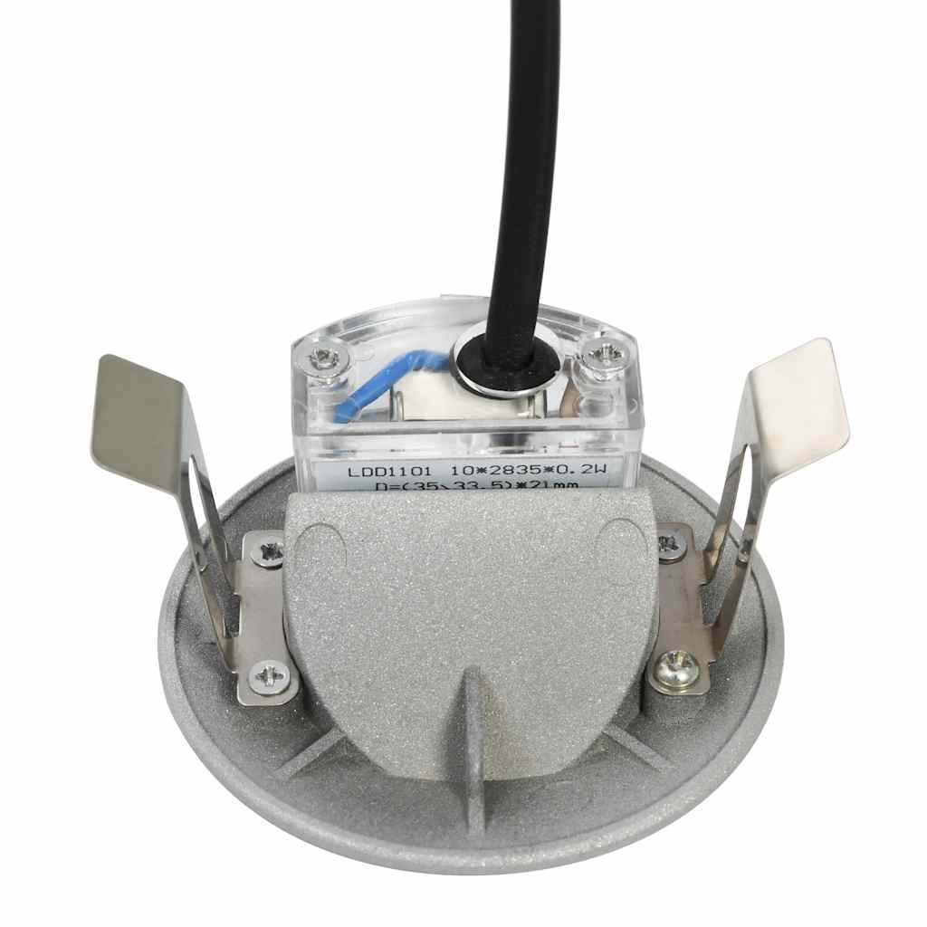 Lampade da Parete da Esterno a LED 6 pz 2 W Argento Rotonde