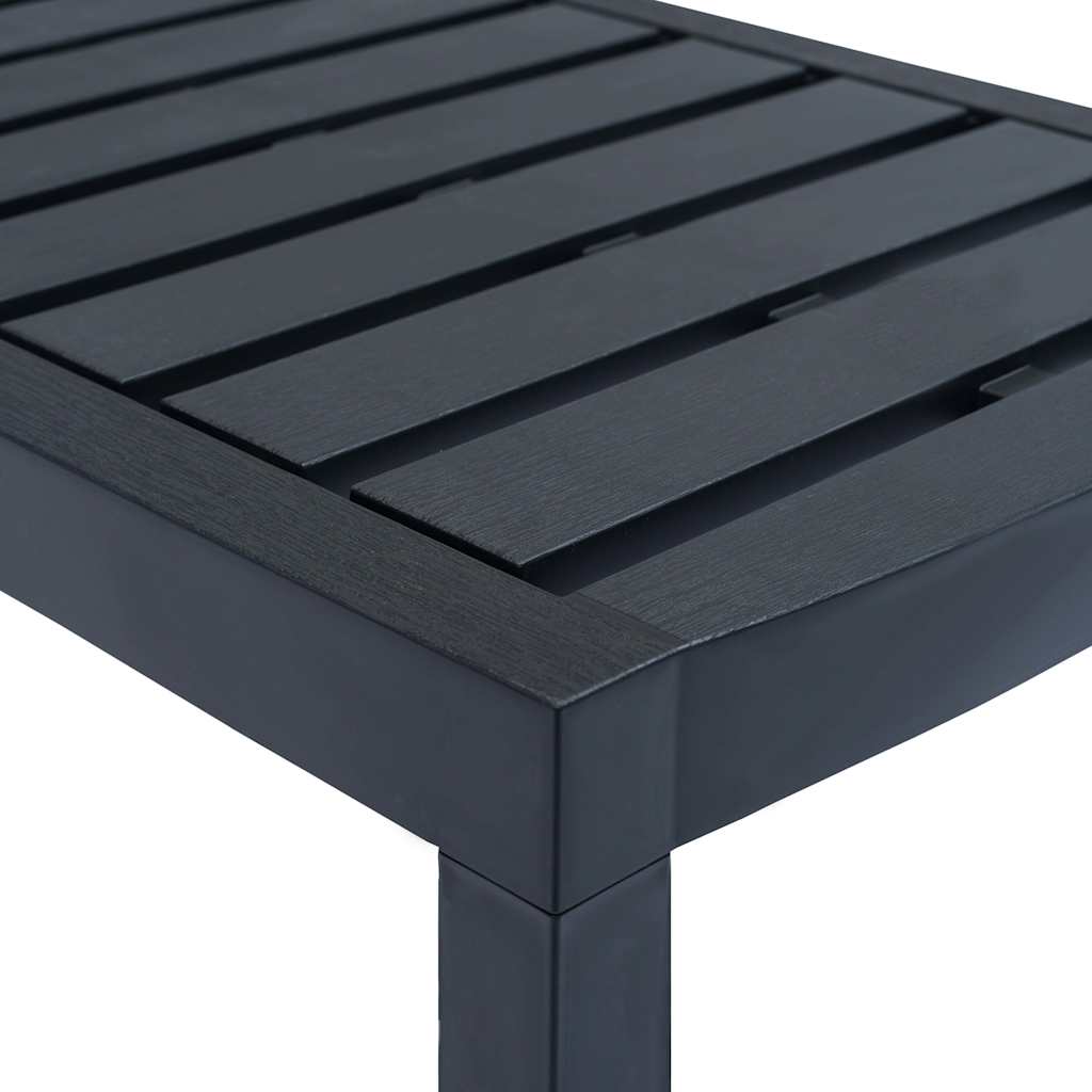 Set Salotto da Giardino 3 pz in Plastica Antracite | homemem39