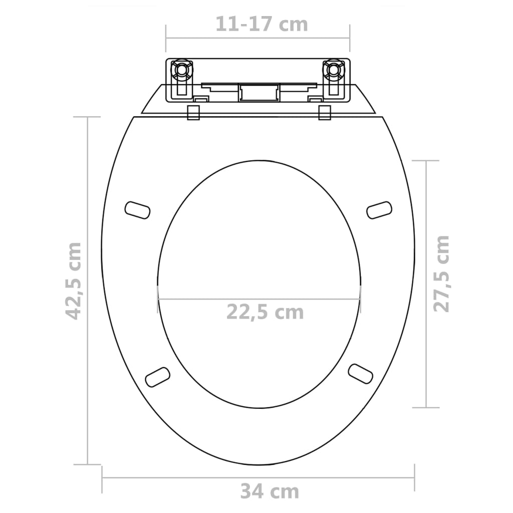 Copriwater a Chiusura Rallentata 2pz Plastica Bianco | homemem39