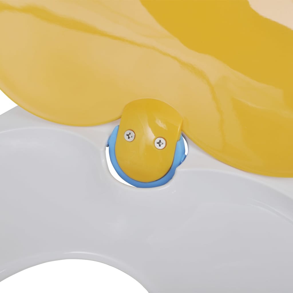 Copriwater a Chiusura Ammortizzata 2pz Plastica Bianco e Giallo | homemem39