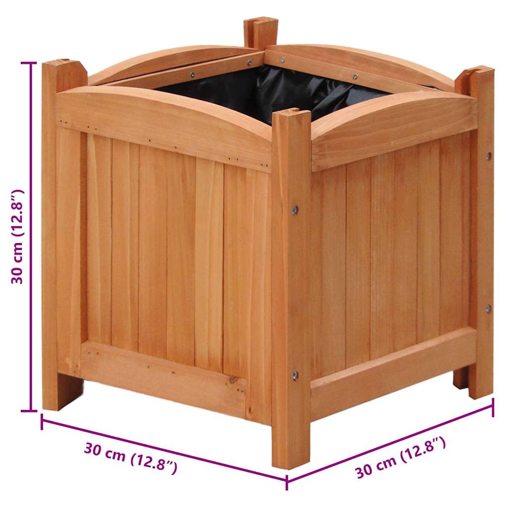Letti Rialzati da Giardino 4 pz 30x30x30 cm | homemem39