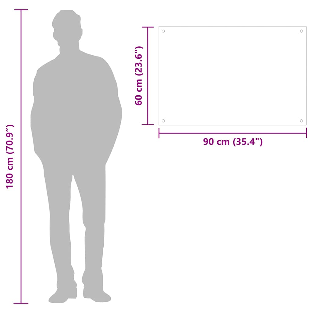 Paraschizzi per Cucina Nero 90x60 cm in Vetro Temperato - homemem39