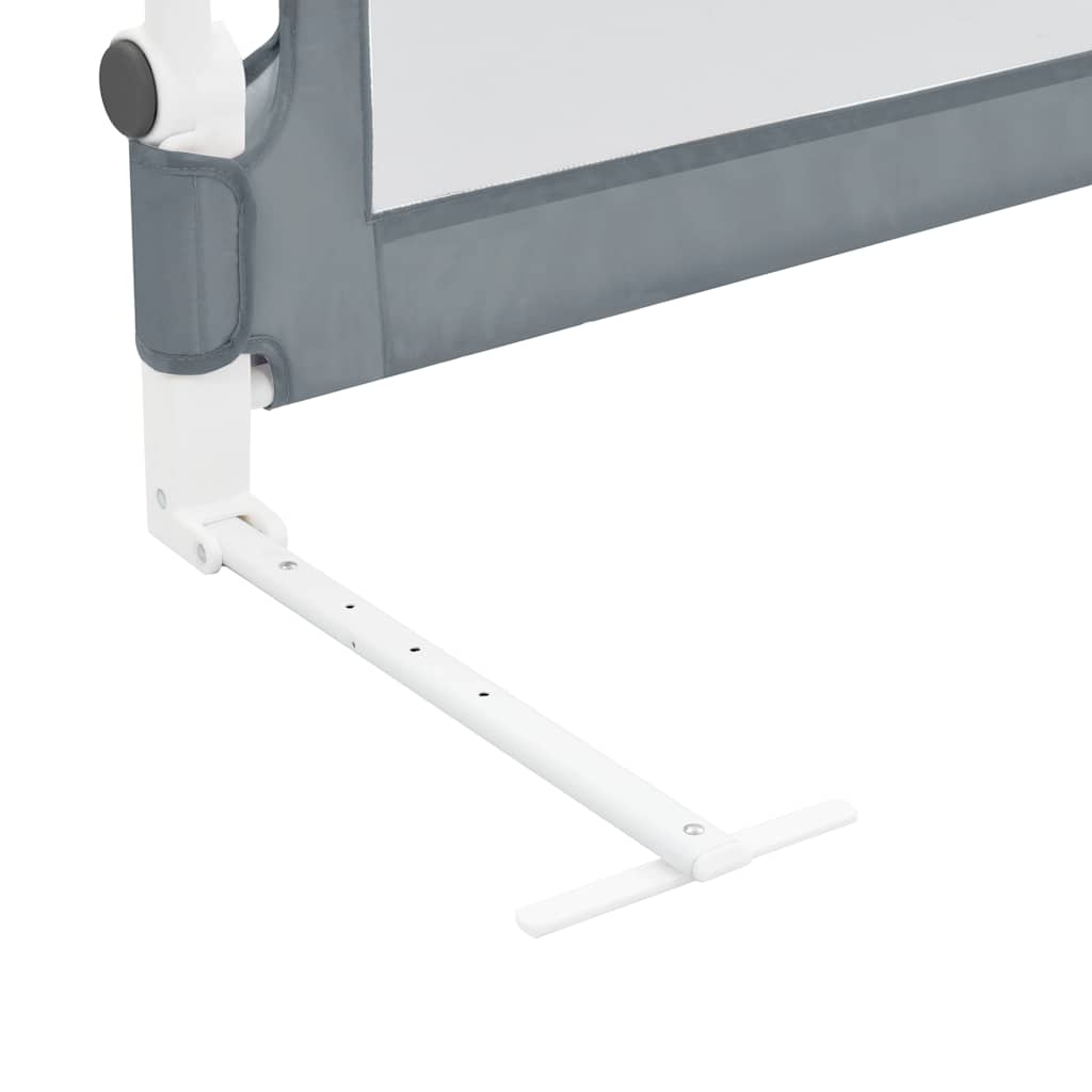 Sponde Letto di Sicurezza Bambini Grigio 180x42cm Poliestere | homemem39