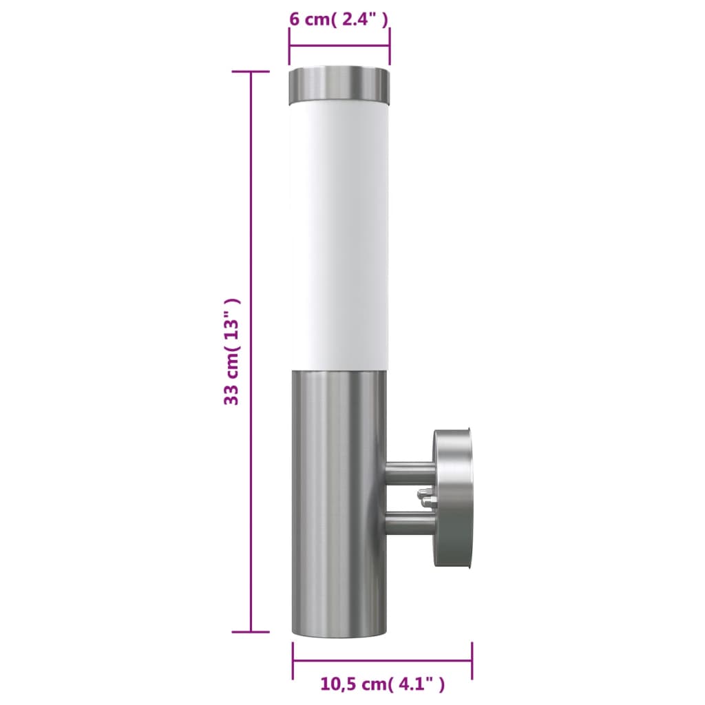 Lampada da Parete RVS per Interni ed Esterni Impermeabile | homemem39
