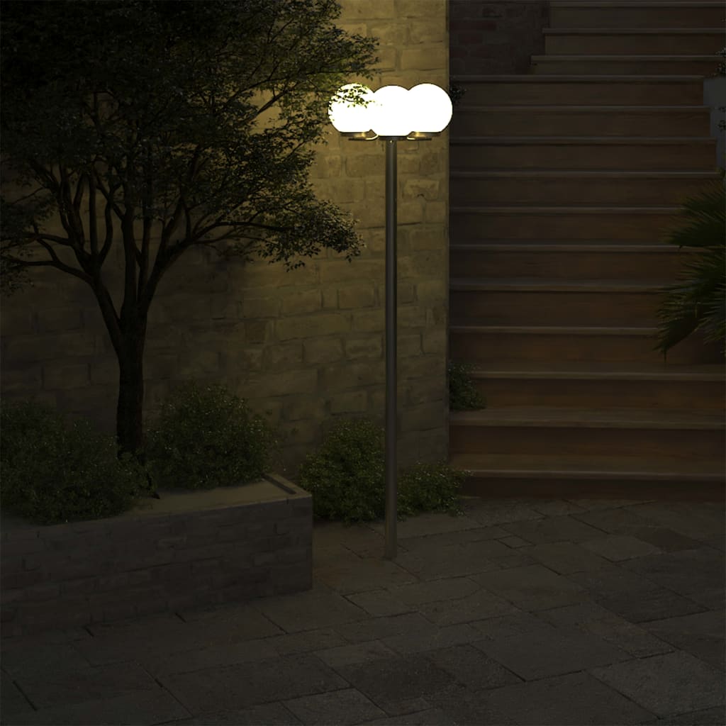 Lampione da Giardino con 3 Lampade 220 cm | homemem39