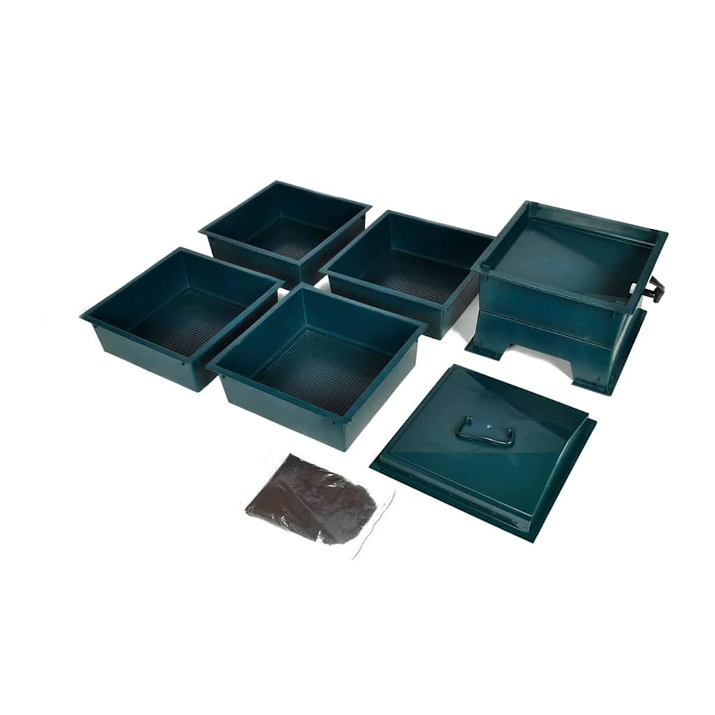 Compostiera Vermifuga a 4 Vassoi 42x42x60 cm - homemem39