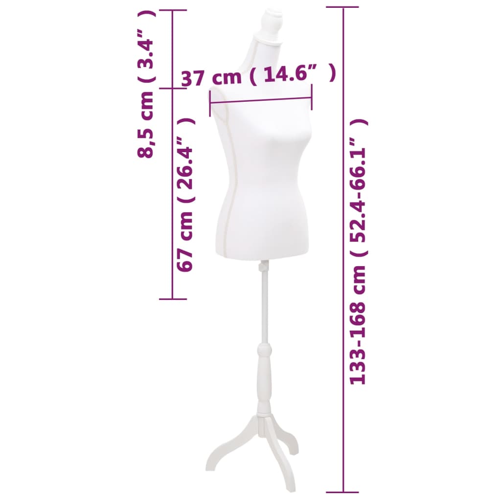 Busto Sartoriale Donna Bianco | homemem39