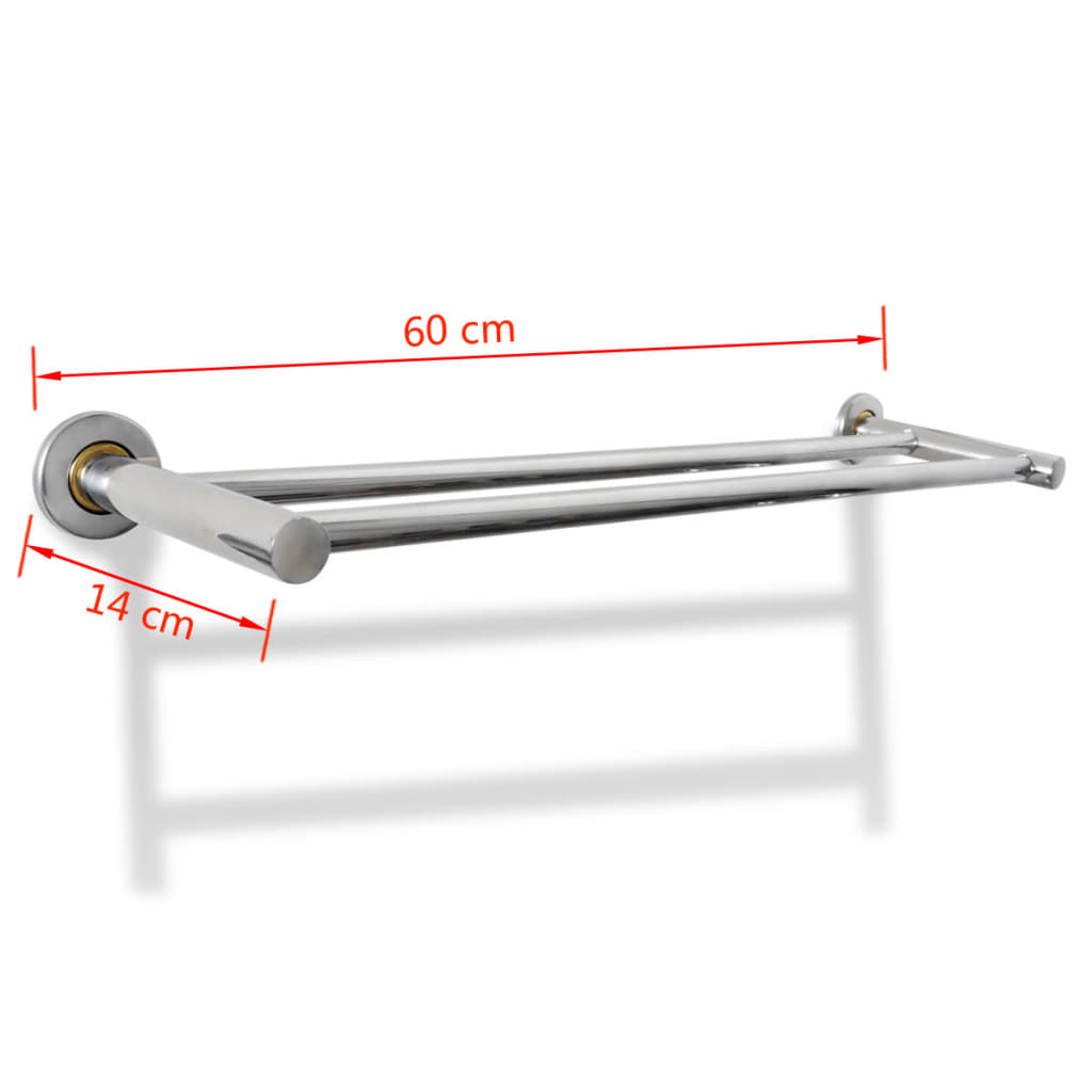 Porta Asciugamani in Acciaio Inox 2 Barre | homemem39