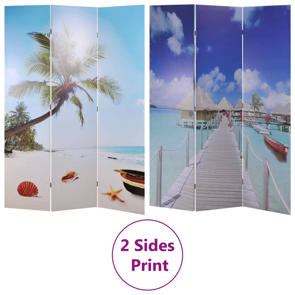 Paravento Pieghevole 120x170cm con Stampa Spiaggia | homemem39