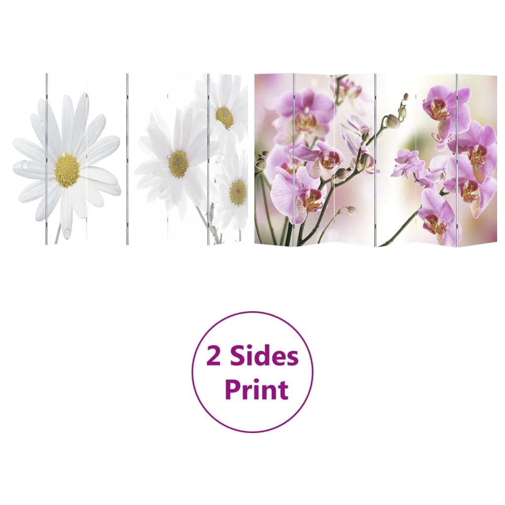 Paravento Pieghevole 217x170 cm con Stampa Fiore | homemem39