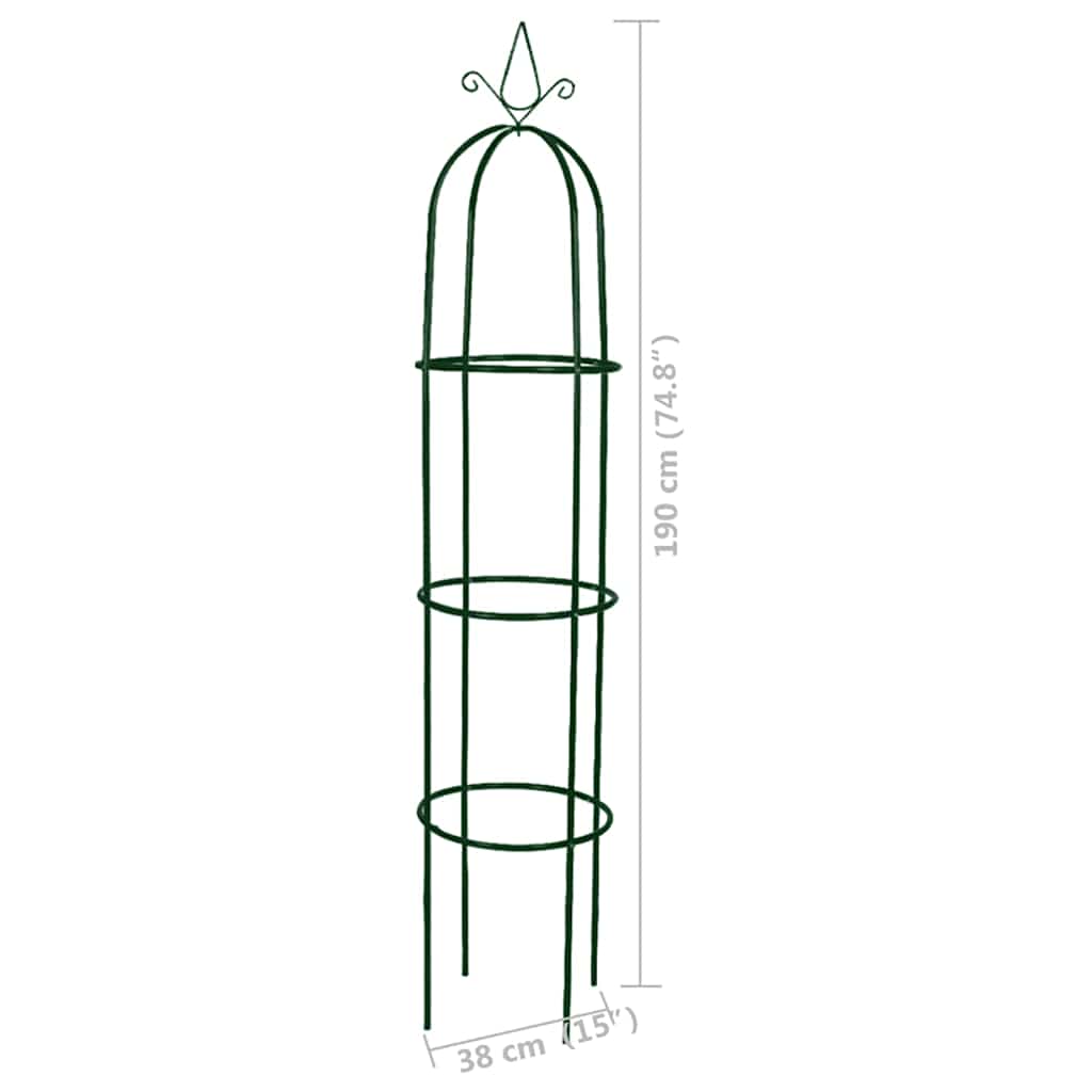 Set Torri ad Arco 2 pz per Piante Rampicanti da Giardino | homemem39