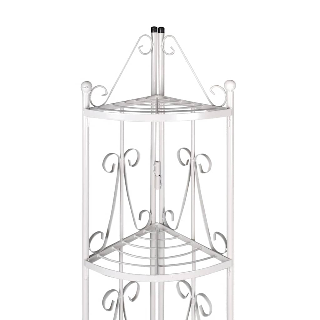 Supporto per Piante Porta Piante ad Angolo Bianco | homemem39