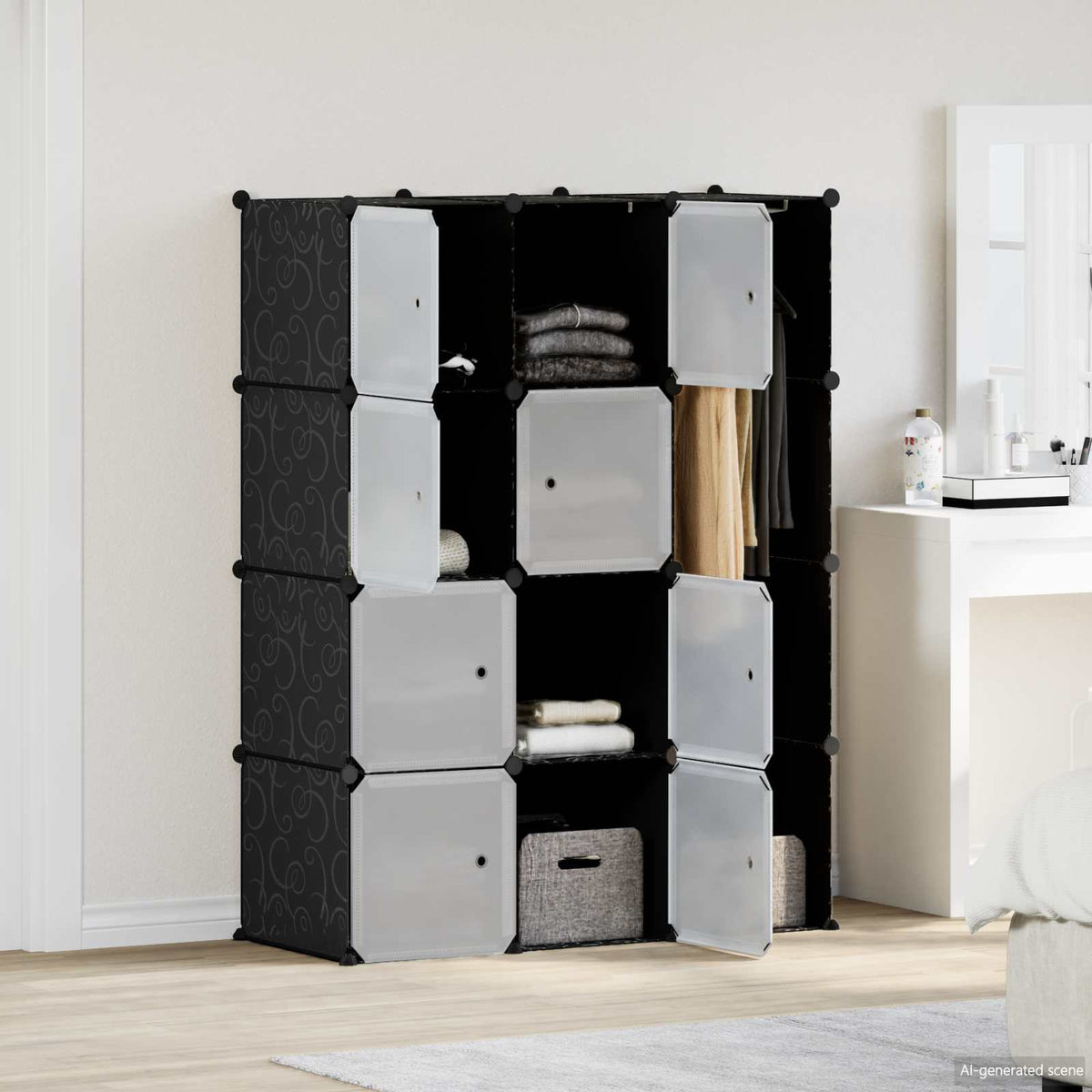 Armadio Modulare con 9 Scomparti 109x36,5x143 cm