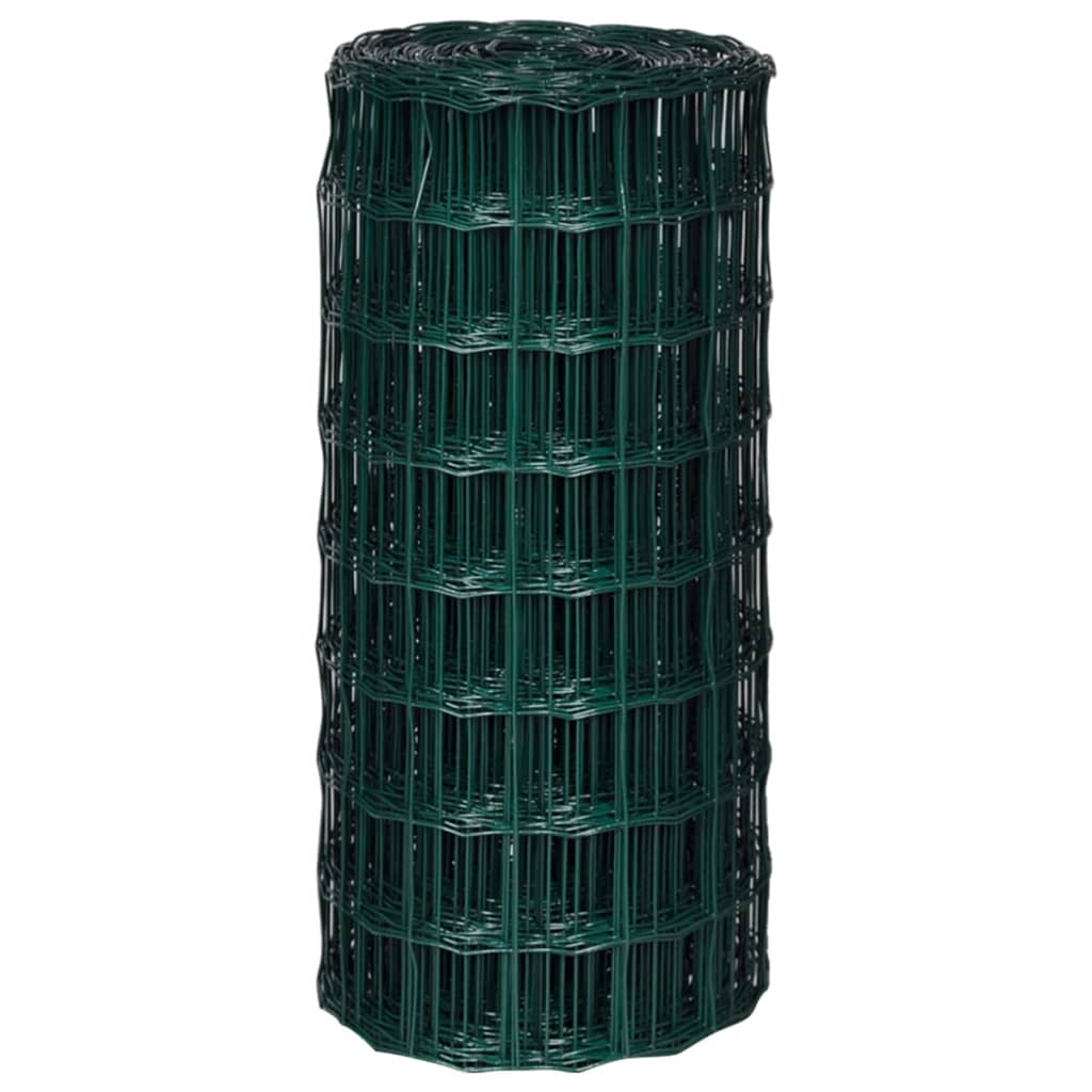 Recinzione Europea in Acciaio 10 x 0,8 m Verde | homemem39