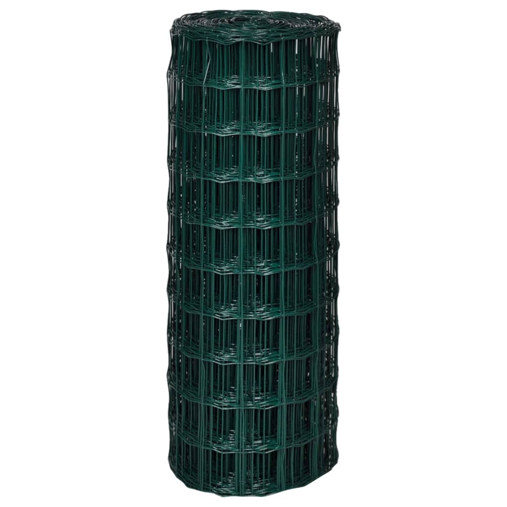 Recinzione Europea in Acciaio 10 x 1,0 m Verde | homemem39