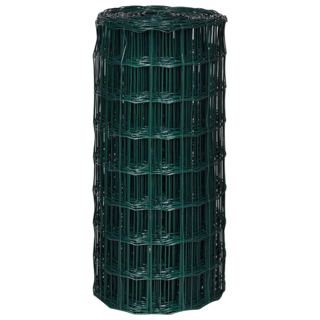 Recinzione Europea in Acciaio 25 x 0,8 m Verde | homemem39
