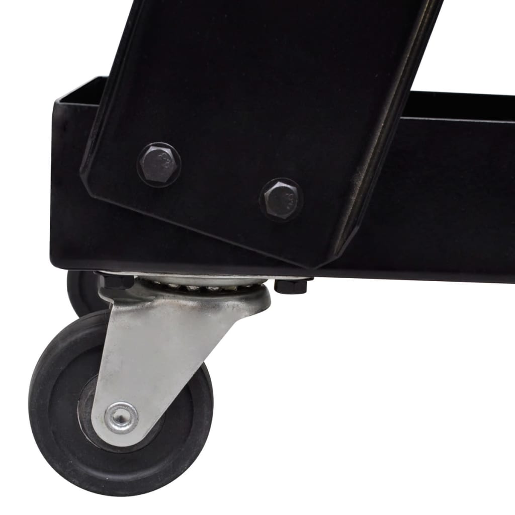 Carrello di Saldatura Nero con 3 Ripiani per Officine | homemem39