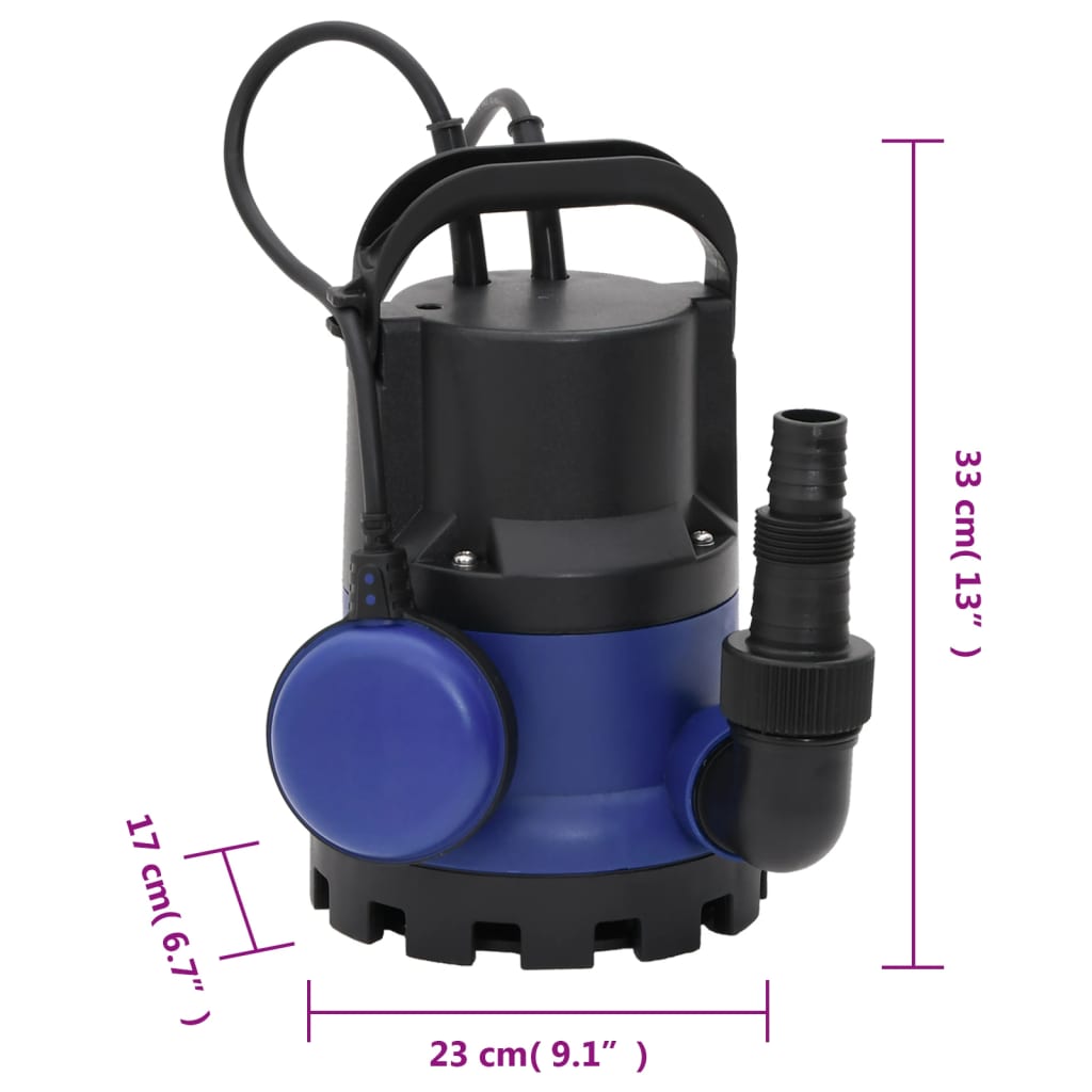 Pompa Acqua Sporca Elettrica Sommergibile per Giardino 400 W | homemem39
