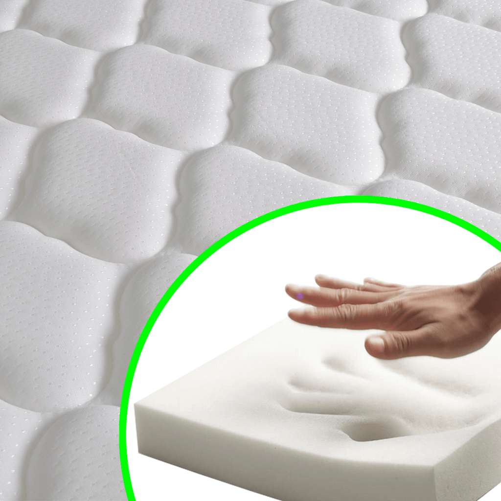 Materasso Viscoelastico con Memoria 200 x 120 x 17 cm Morbido