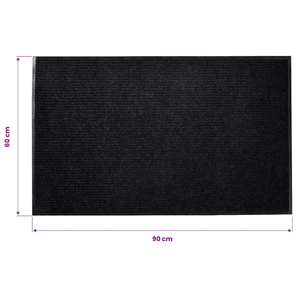 Zerbino Nero 90 x 60 cm in PVC | homemem39