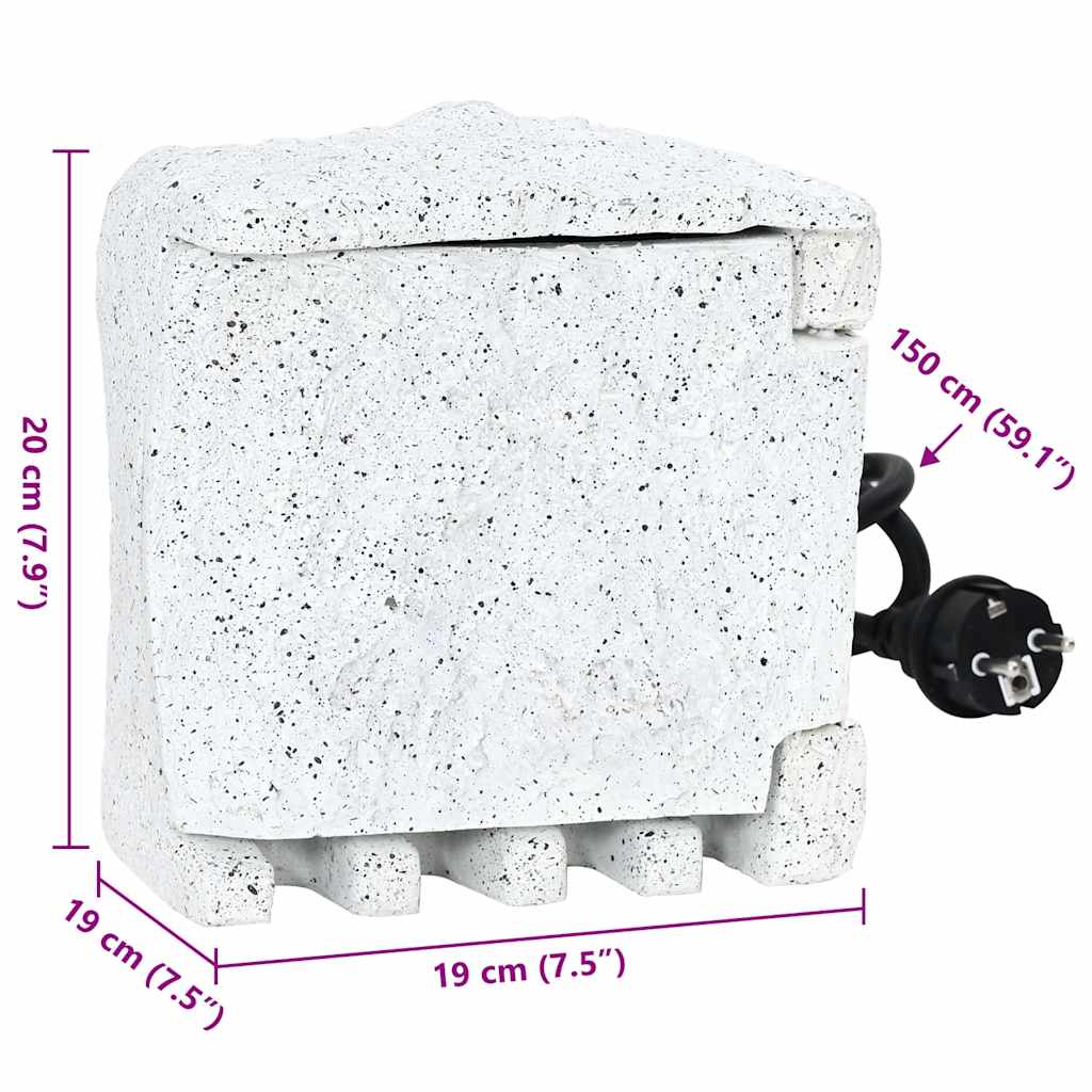 Presa Elettrica da Giardino in Pietra Falsa con Timer - homemem39