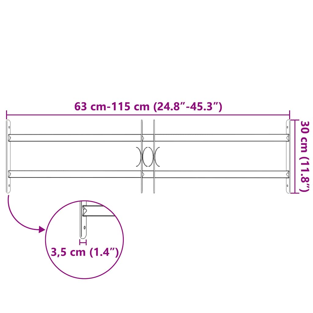 Grate per Finestre Regolabili 2 Barre Trasversali 700-1050 mm