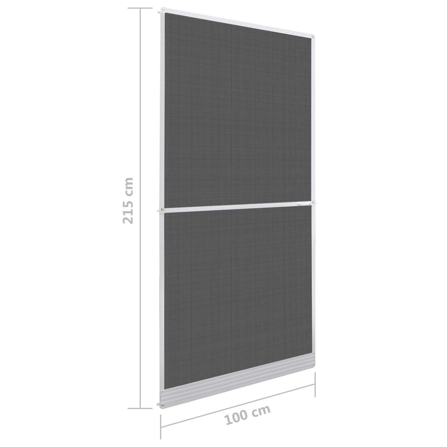 Schermo Insetti a Battente Bianco e Nero 100 x 215 cm | homemem39