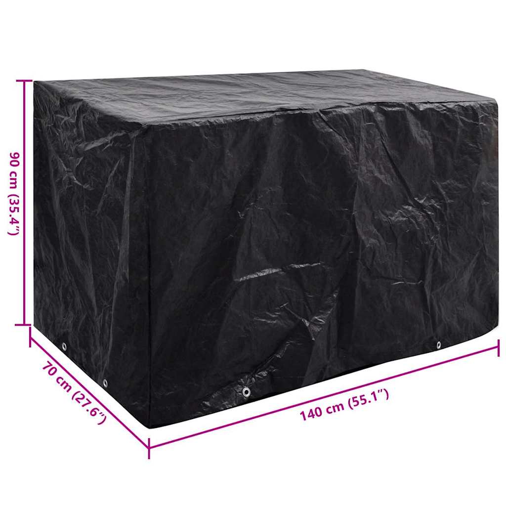 Copertura per Mobili da Giardino con 8 Occhielli 140x70x90 cm | homemem39