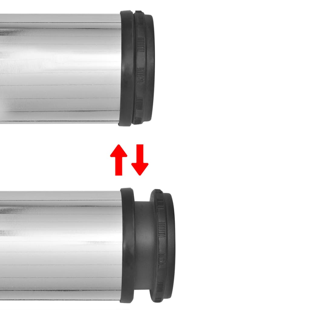 Gambe per Tavolo 4 pz Altezza Regolabile Cromate 870 mm | homemem39