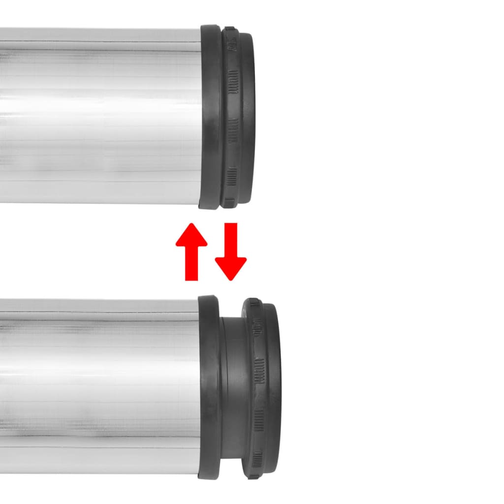 Set Gambe Tavolo 4 pz in Nickel Spazzolato Regolabili 1100 mm | homemem39