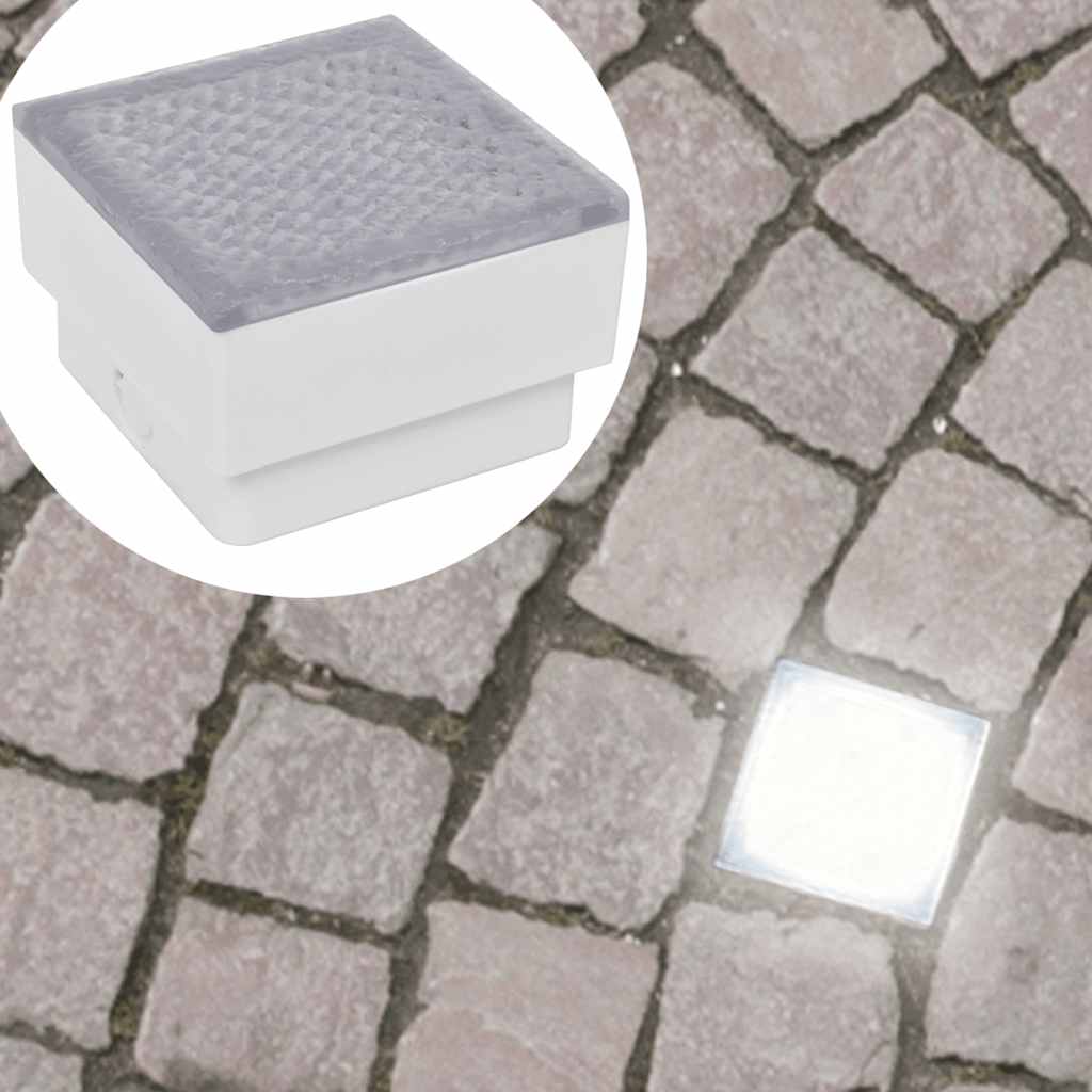 Luci Calpestabili 2 pz a LED 100 x 100 x 68 mm - homemem39