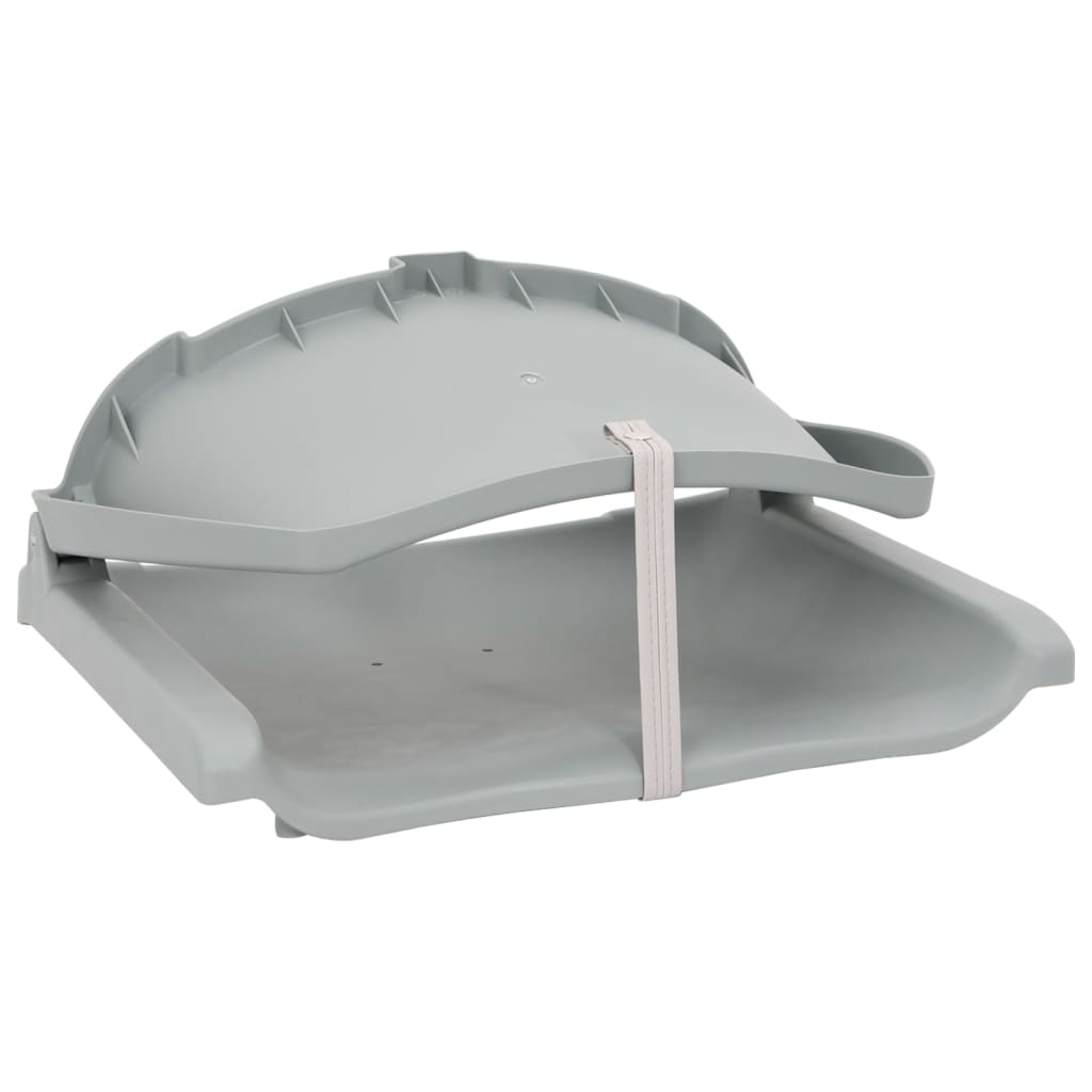 Set Sedile da Barca Pieghevole 4pz Grigio