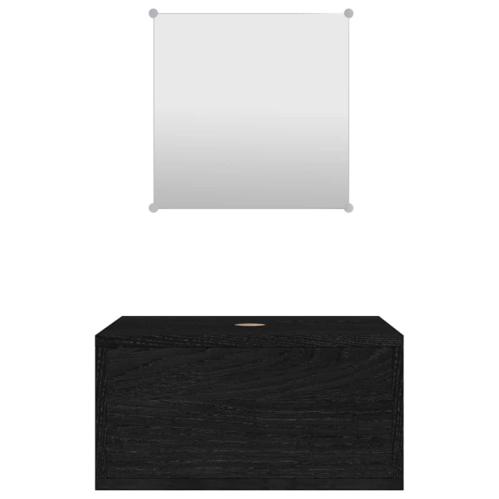 Set Mobili da Bagno 2 pz in legno multistrato