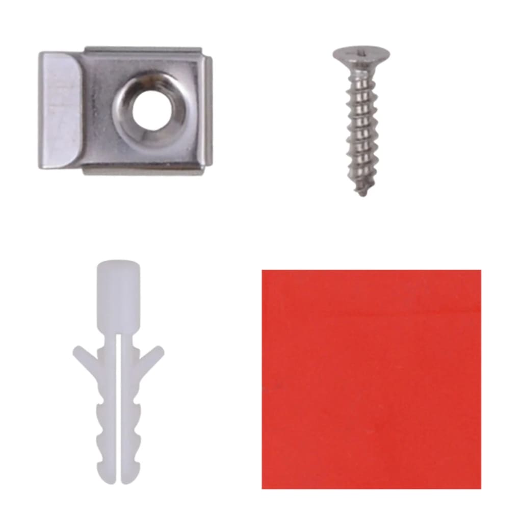 Piastrelle in Vetro a Specchio senza Cornice 8 pz 20,5 cm | homemem39