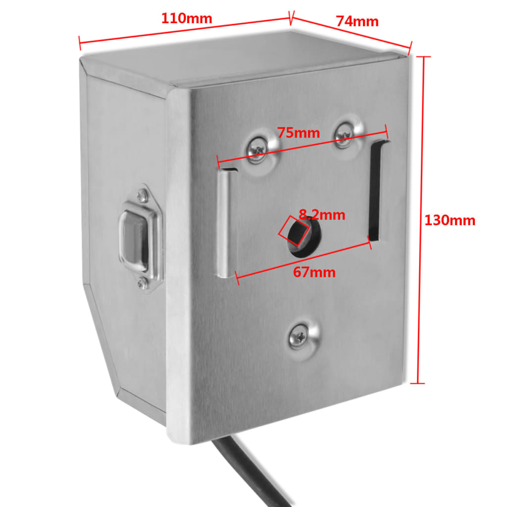Motore Professionale per Spiedo in Acciaio Inox 4 W | homemem39