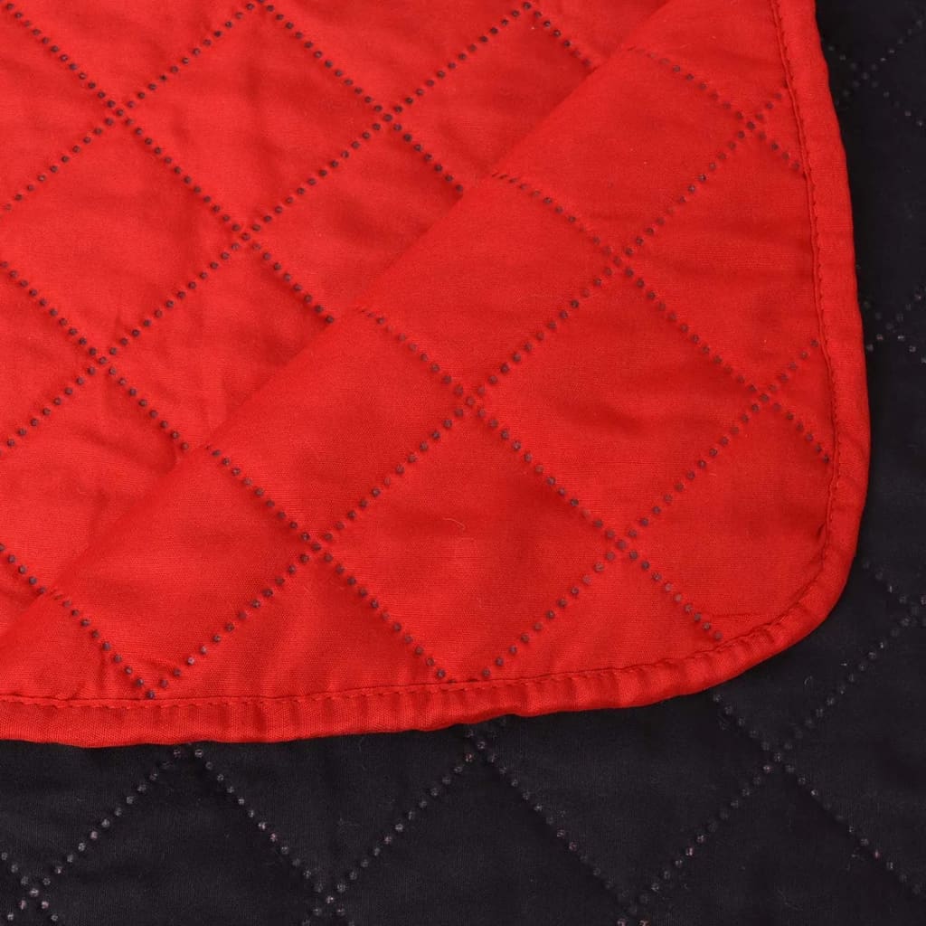Copriletto Double-Face Trapuntato Nero e Bianco 220x240 cm | homemem39