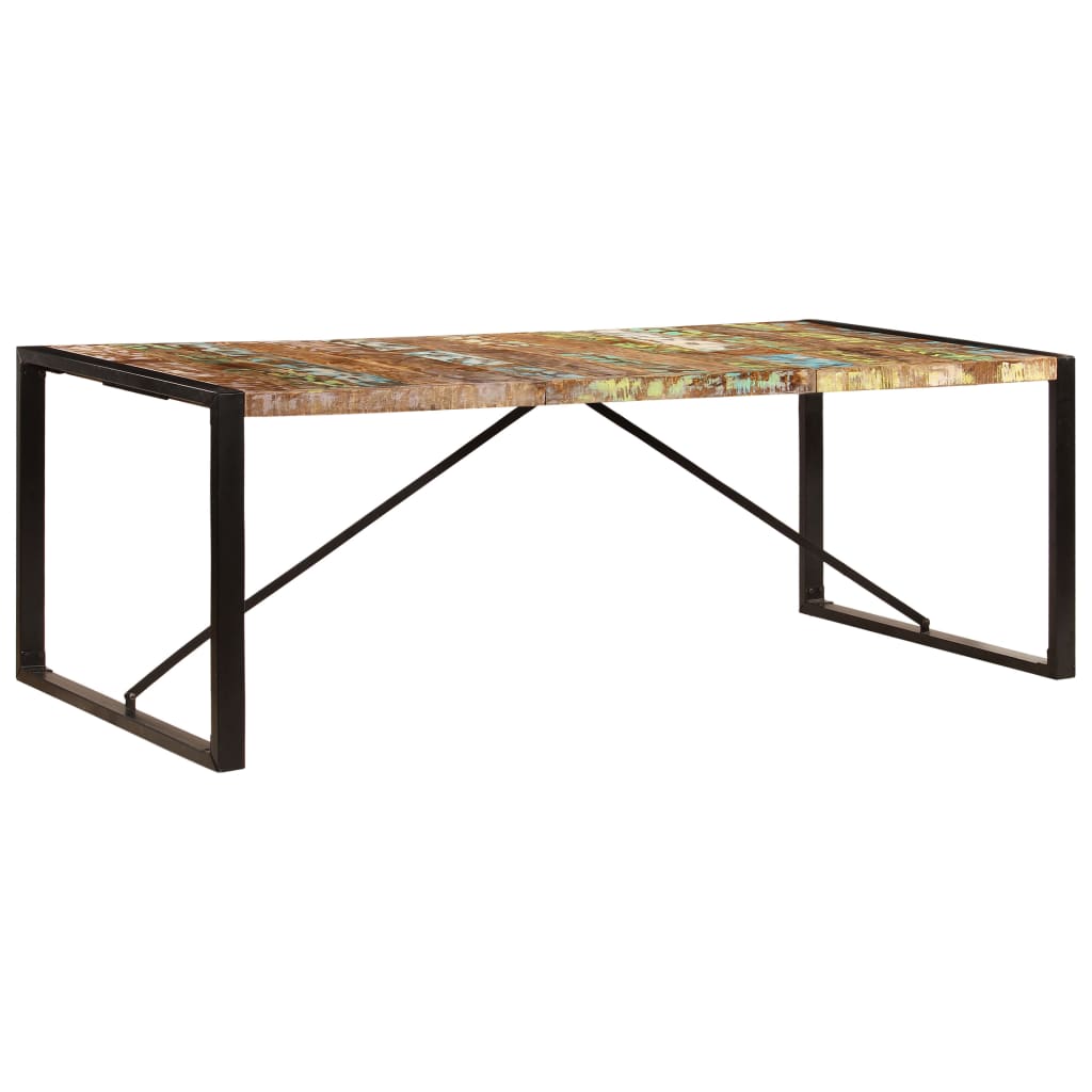Tavolo da Pranzo 220x100x75 cm Legno Massello di Recupero - homemem39