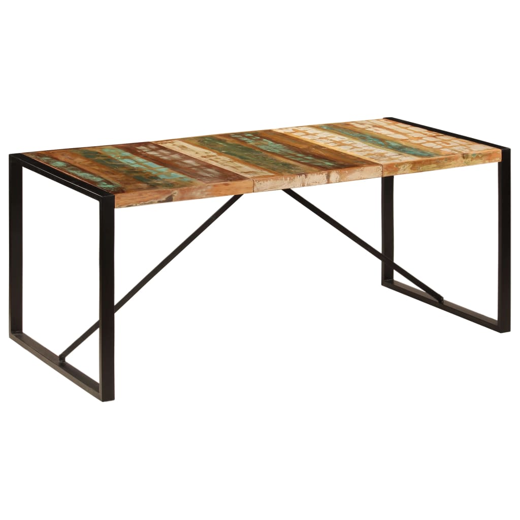 Tavolo da Pranzo 180x90x75 cm in Legno Massello di Recupero - homemem39