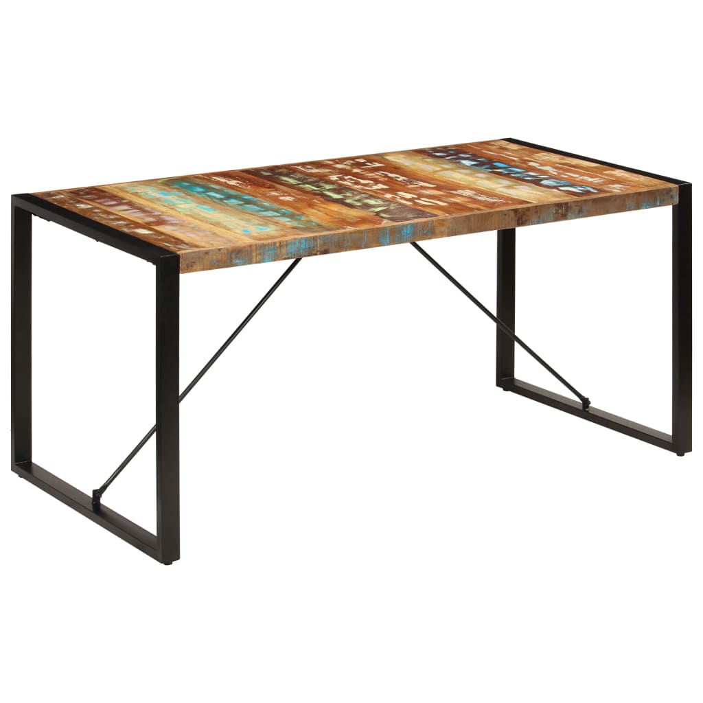 Tavolo da Pranzo 160x80x75 cm in Legno Massello di Recupero | homemem39