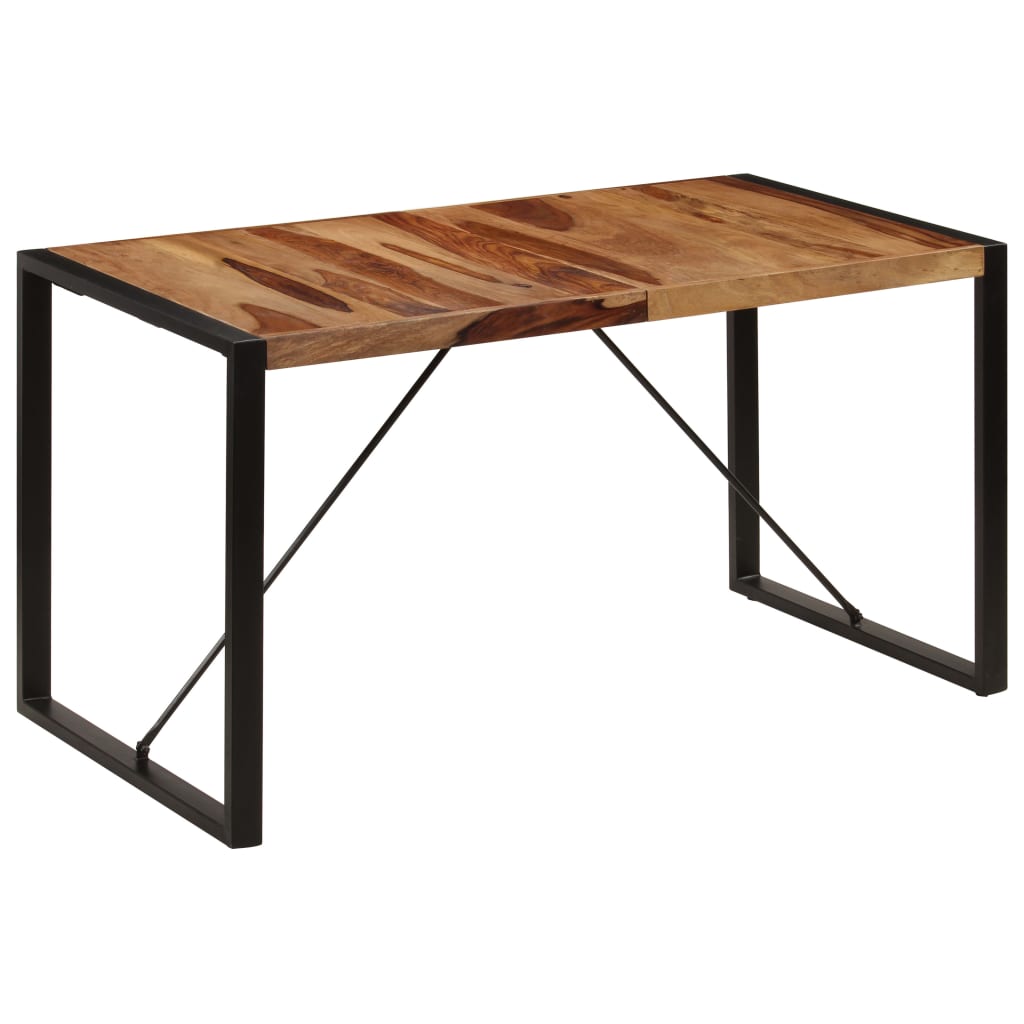 Tavolo da Pranzo 140x70x75 cm in Legno Massello di Acacia | homemem39