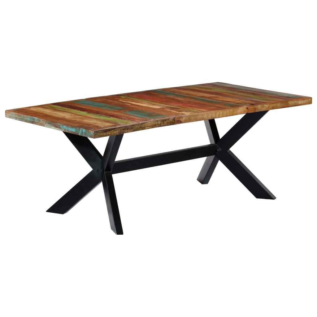 Tavolo da Pranzo 200x100x75 cm in Legno Massello di Recupero | homemem39
