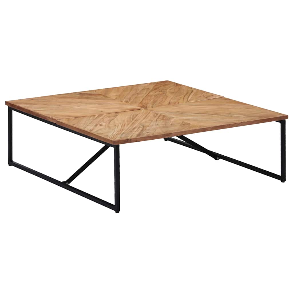 Tavolino da Salotto 110x110x36 cm Legno Massello di Acacia