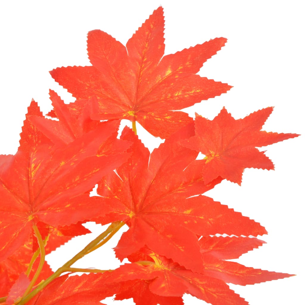 Albero di Acero Artificiale con Vaso Rosso 120 cm | homemem39